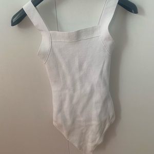Women’s Abercrombie white bodysuit - size XXS